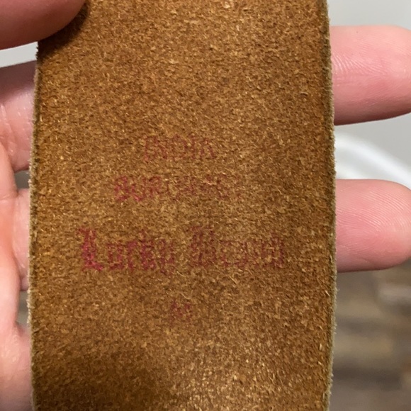 Lucky Brand Embroidered Genuine Leather Belt - Picture 3 of 7